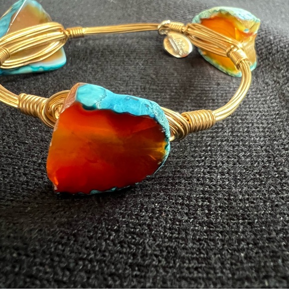 BB Bangle Bracelet with turquoise stones - Picture 5 of 9